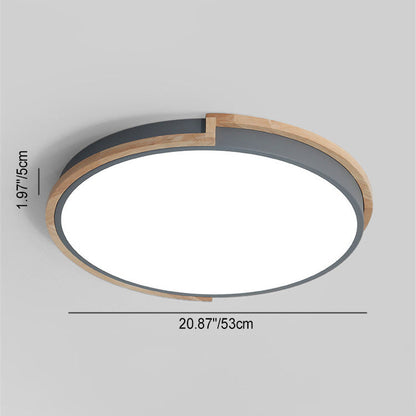 Frendorf | Nordic LED ceiling light with wooden frame