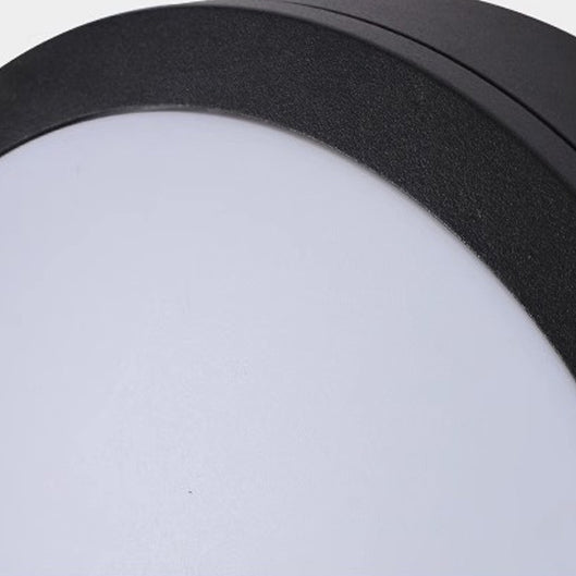 Modern Minimalist Waterproof Round Aluminum Acrylic LED Outdoor Flush Mount Ceiling Light For Garden | Bowlift