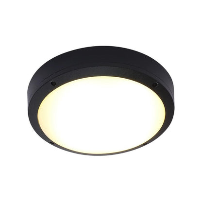 Modern Minimalist Waterproof Round Aluminum Acrylic LED Outdoor Flush Mount Ceiling Light For Garden | Bowlift