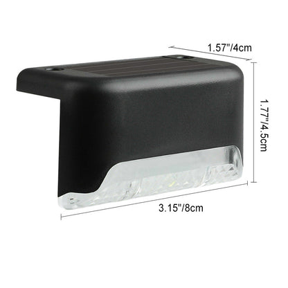 Contemporary Industrial PP Square Waterproof LED Solar Outdoor Step Light For Garden | Kalsten
