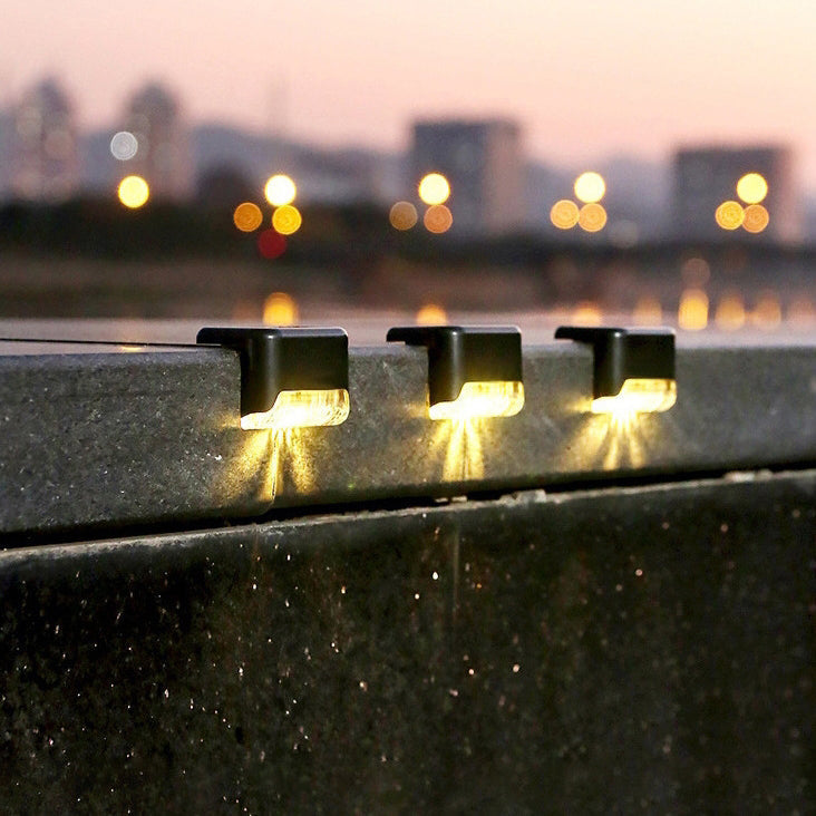 Contemporary Industrial PP Square Waterproof LED Solar Outdoor Step Light For Garden | Kalsten