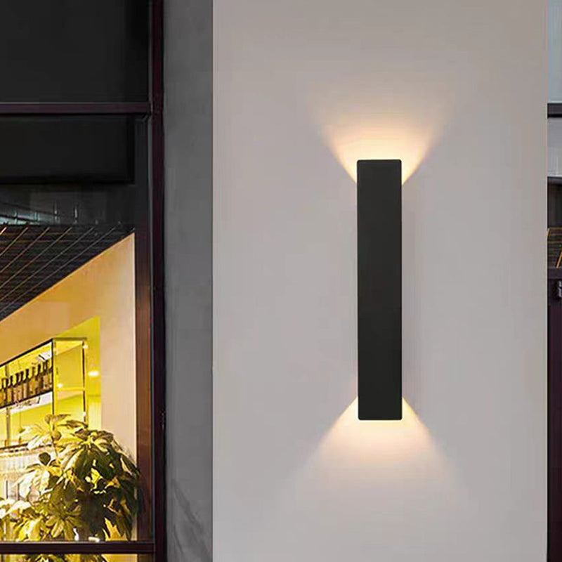 Skanto | Modern Minimalist Long Stripe Aluminum Acrylic LED Waterproof Wall Lamp for Outdoor Patio