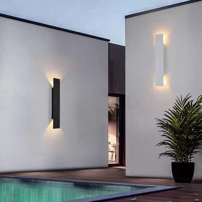 Skanto | Modern Minimalist Long Stripe Aluminum Acrylic LED Waterproof Wall Lamp for Outdoor Patio