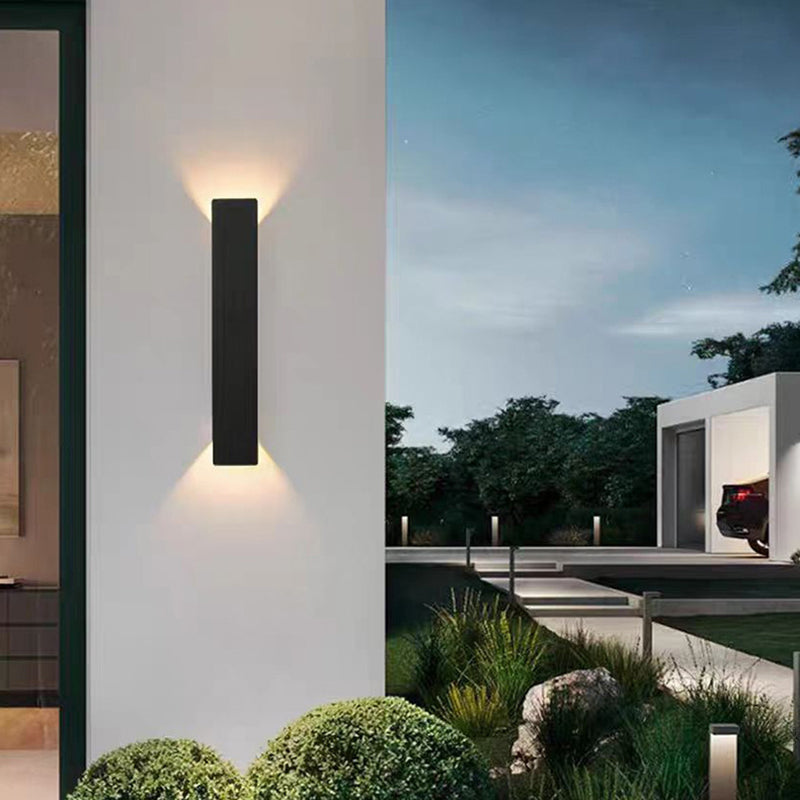 Skanto | Modern Minimalist Long Stripe Aluminum Acrylic LED Waterproof Wall Lamp for Outdoor Patio