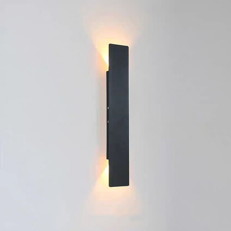 Skanto | Modern Minimalist Long Stripe Aluminum Acrylic LED Waterproof Wall Lamp for Outdoor Patio