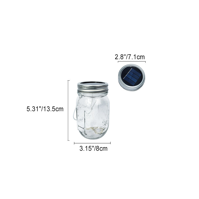 Skanto | Modern Simple Sun Waterproof Star Bottle Cylinder Stainless Steel Glass LED Outdoor Light for Garden