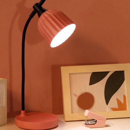 Skanto | Modern Minimalist Round Folded ABS LED Table Lamp For Living Room