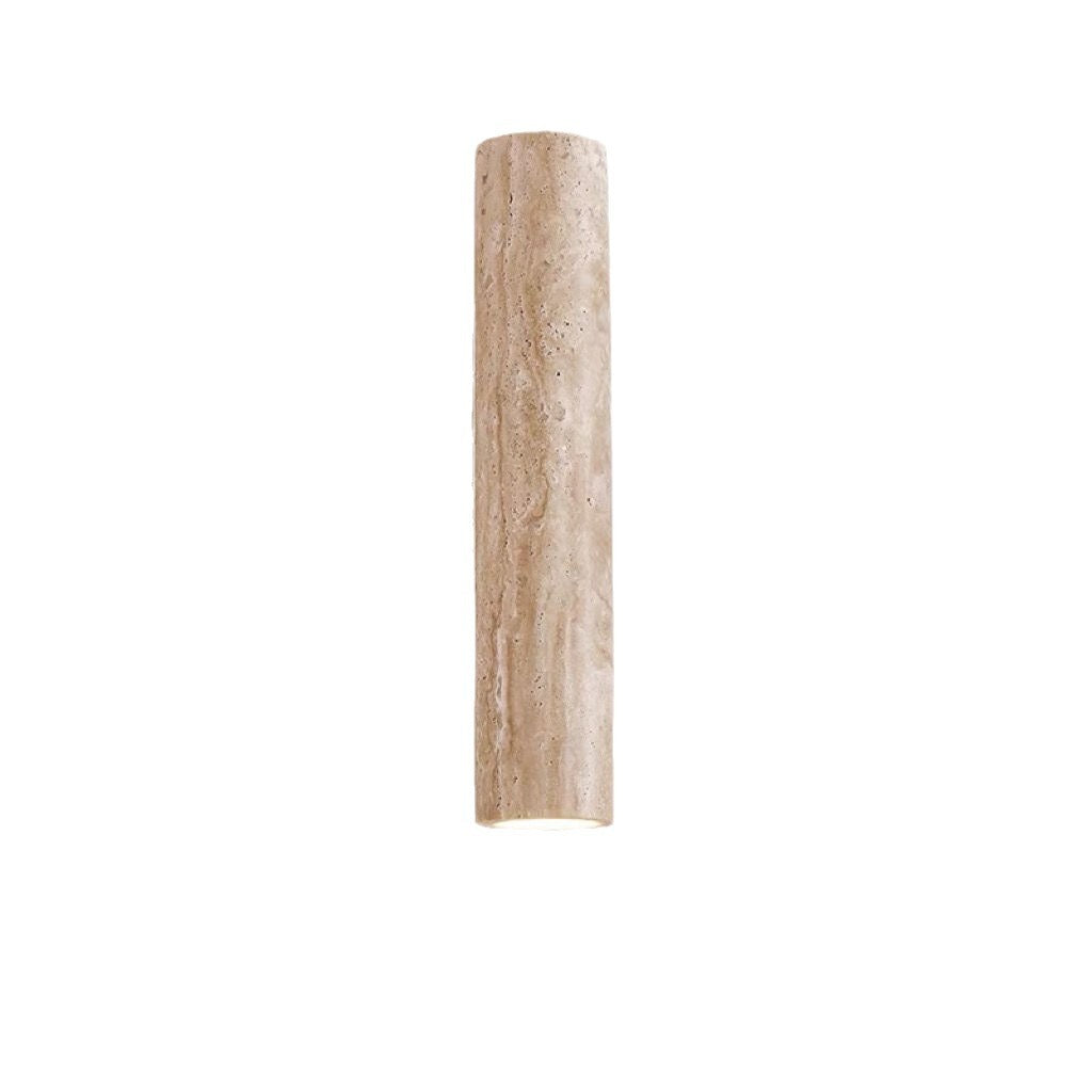 BowLift | Nordivea Travertine Wall Light | Scandinavian Design | 2-Light | Wood & Travertine