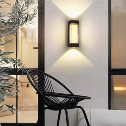 Modern Simplicity Waterproof Aluminum PC Cylinder Cuboid LED Wall Sconce Lamp For Outdoor Patio | Bowlift