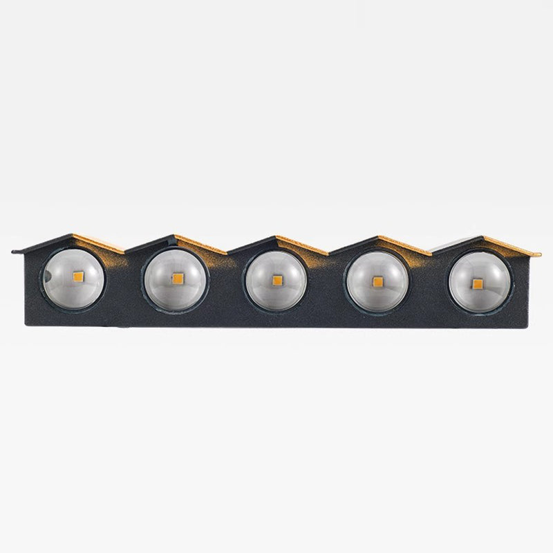 Modern Simplicity Waterproof Aluminum Rectangular Curved Up and Down LED Wall Lamp For Outdoor Patio | Brehn