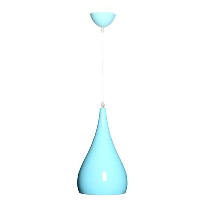 BowLift | Nordic Iron Wood Aluminum Pumpkin Water Drop 1-Light Pendant Light for Dining Room