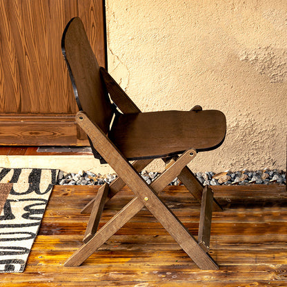 Contemporary Retro Solid Wood Plywood & Iron Round Square Coffee Table And Chair Set For Balcony & Living Room | Bowlift