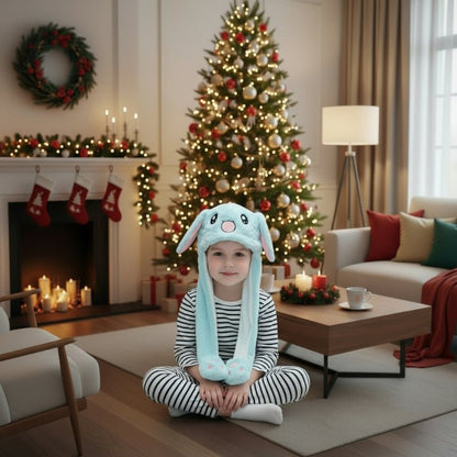 BowLift | Interactive bunny hat with movable ears and soft plush fabric
