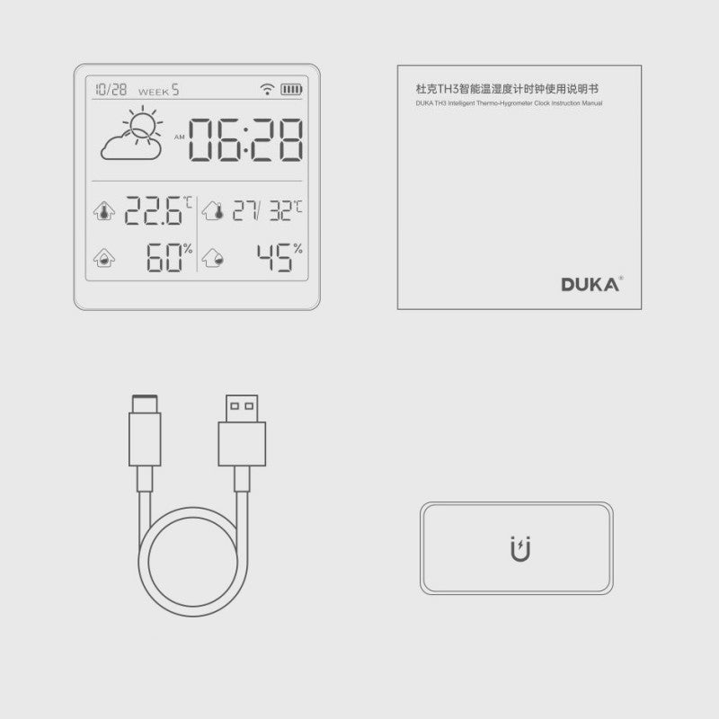 Skanto | Home Precision Stick-on and Stand Thermohygrometer