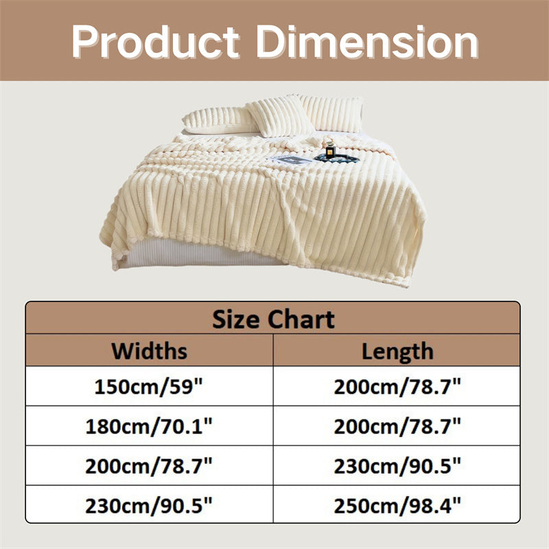 Luxurious faux-rabbit fur throw blanket for ultimate comfort