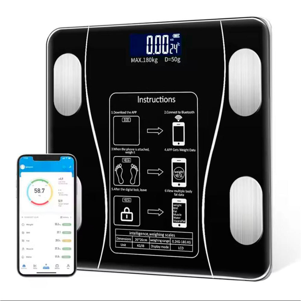 Bathroom Scale (180 kg) Pro - BMI Function & Bluetooth | Karnz