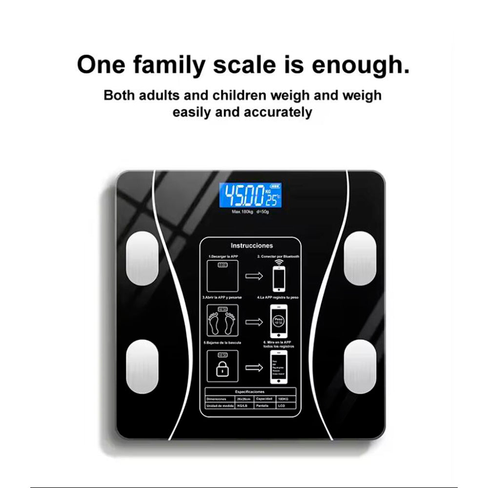 Bathroom Scale (180 kg) Pro - BMI Function & Bluetooth | Karnz