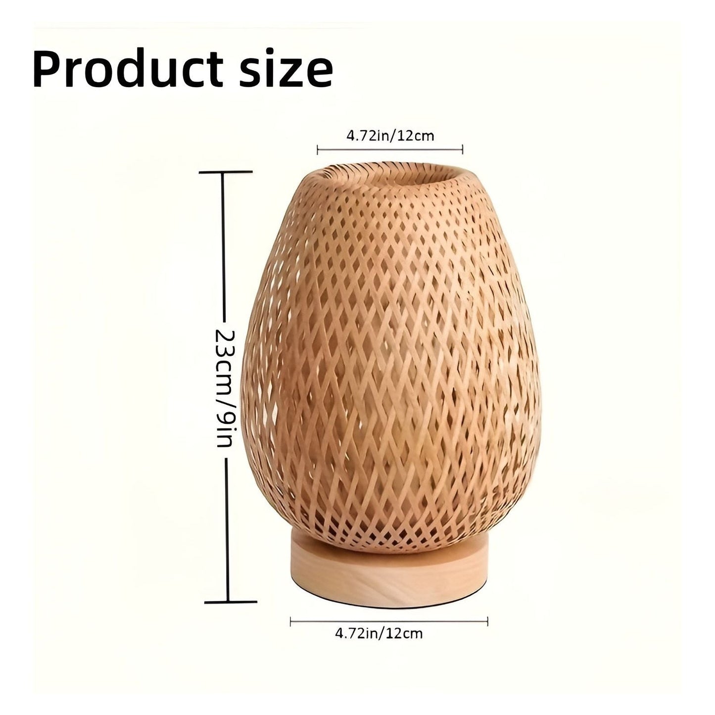 Skanto | Aura Lamp - Bamboo USB-Powered Table Lamp for the Bedroom