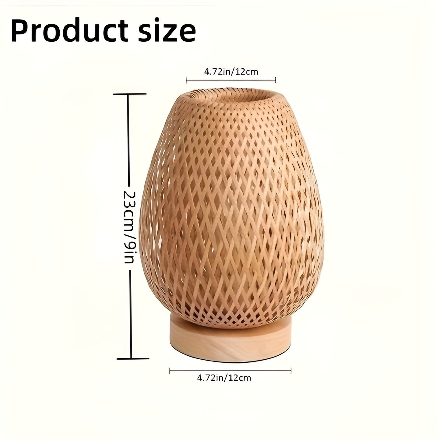 Skanto | Stylish Bamboo Table Lamp with USB Power - Sustainable and Energy-Efficient Design