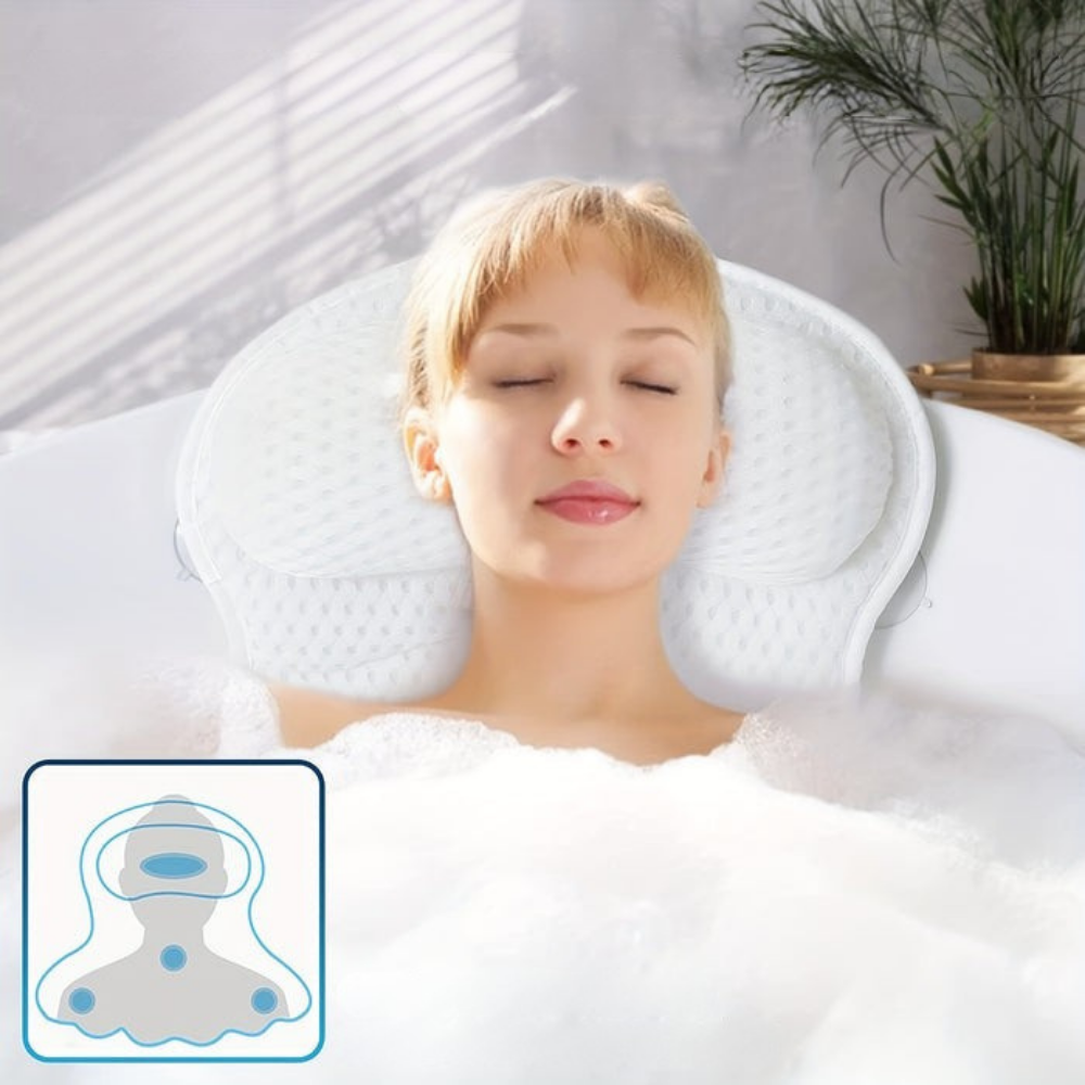Karnz | Ergonomic Mesh Spa Bath Pillow
