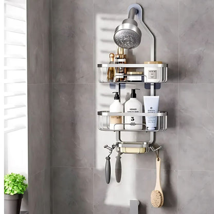 Three Layer Shower Organizer Caddy - Durable Iron Wall-Mounted Bathroom Storage and Shower Organizer for Essentials 2