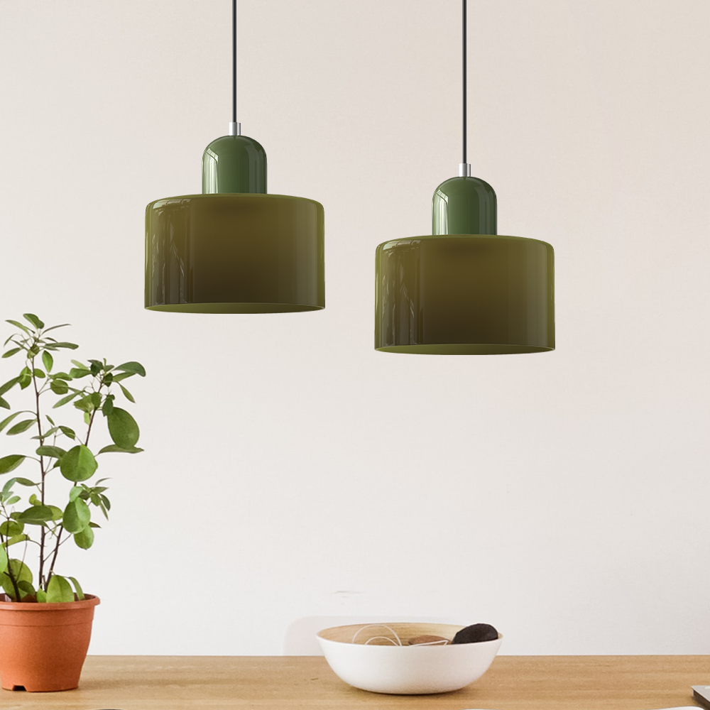 Skanto | Modern Lamp with Colored Glass and Geometric Shape