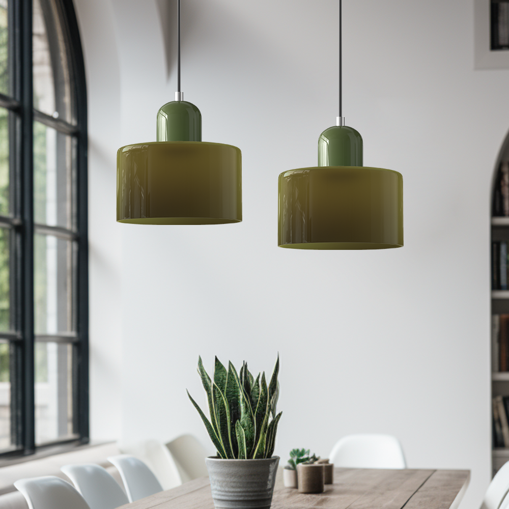 Skanto | Modern Lamp with Colored Glass and Geometric Shape