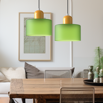 Skanto | Modern Lamp with Colored Glass and Geometric Shape