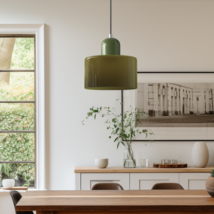 Skanto | Modern Lamp with Colored Glass and Geometric Shape