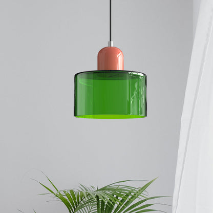Skanto | Modern Lamp with Colored Glass and Geometric Shape