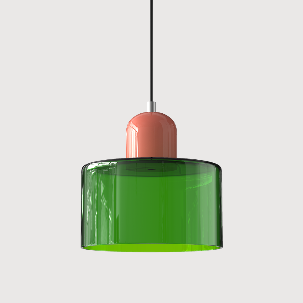 Skanto | Modern Lamp with Colored Glass and Geometric Shape
