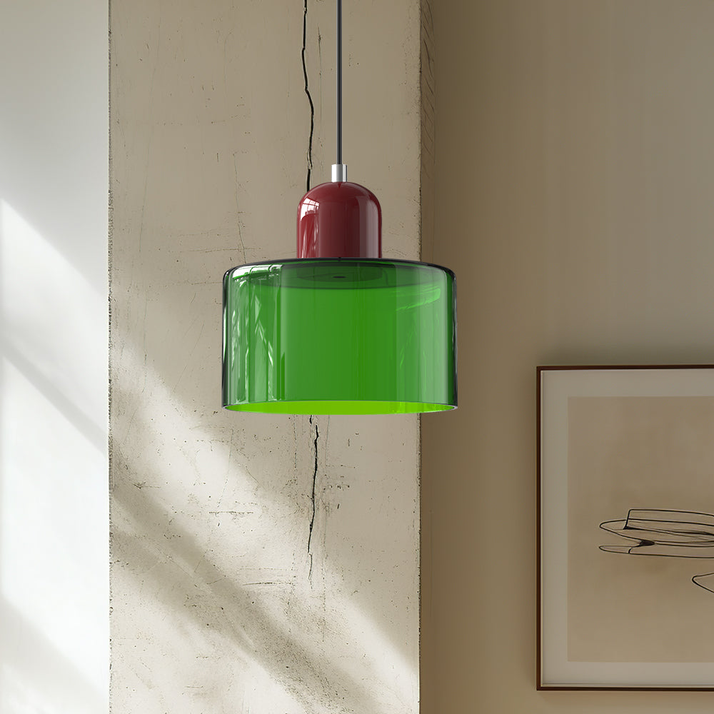 Skanto | Modern Lamp with Colored Glass and Geometric Shape