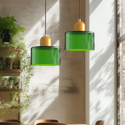 Skanto | Modern Lamp with Colored Glass and Geometric Shape