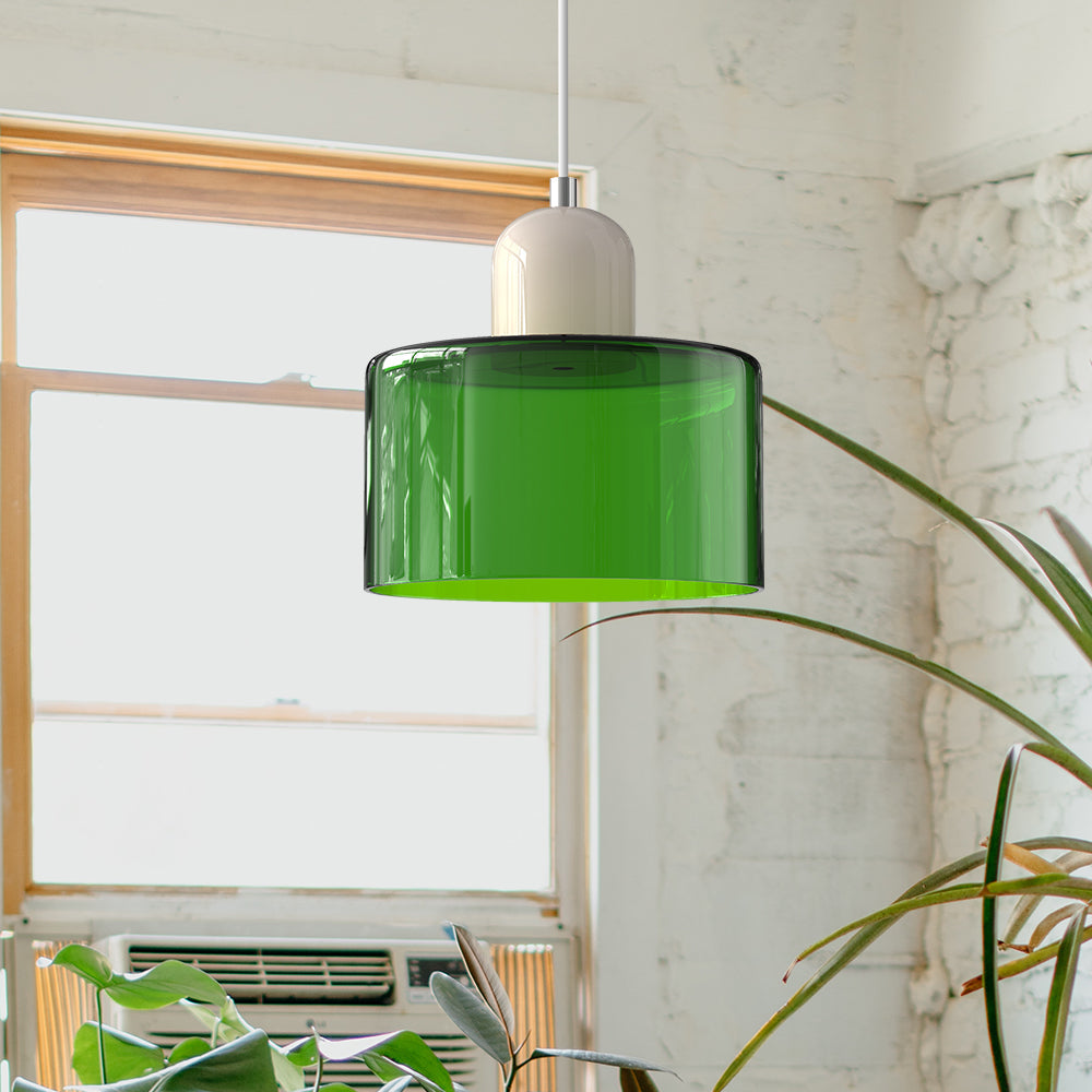Skanto | Modern Lamp with Colored Glass and Geometric Shape