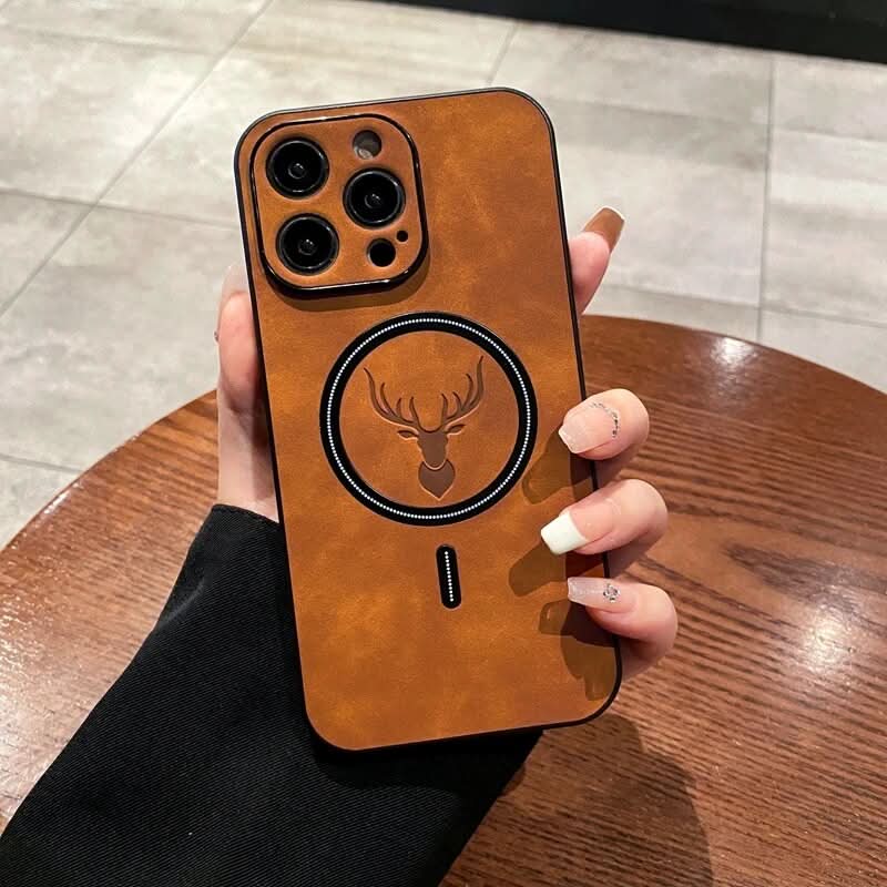 BowLift | Deer Leather iPhone Case MagSafe Wireless Charging
