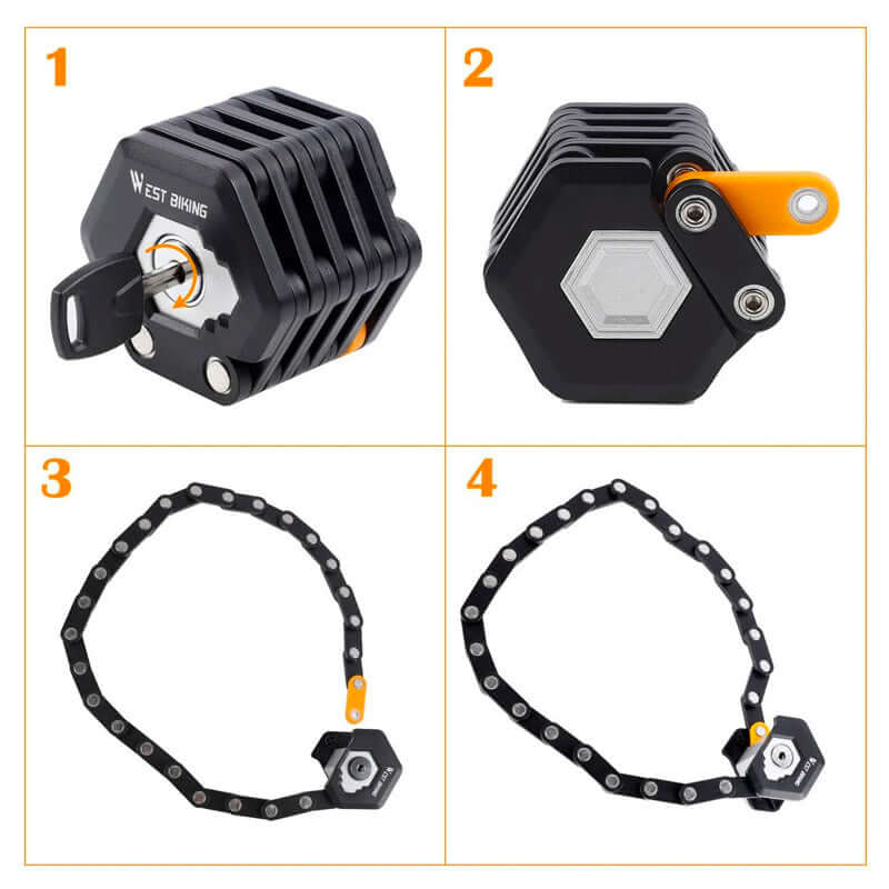 Skanto | TitanLock Pro – Anti-theft Bicycle Lock for Maximum Security (for Bikes, E-bikes, and Scooters)
