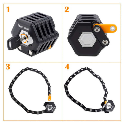 Skanto | TitanLock Pro – Anti-theft Bicycle Lock for Maximum Security (for Bikes, E-bikes, and Scooters)