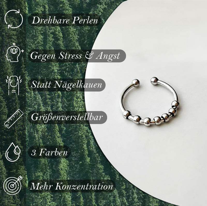 Skanto | Calm – Anxiety Ring with Beads - Anti Stress & Anti Anxiety