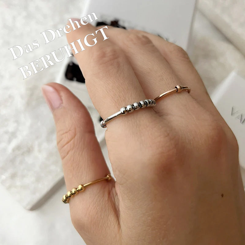 Skanto | Calm – Anxiety Ring with Beads - Anti Stress & Anti Anxiety