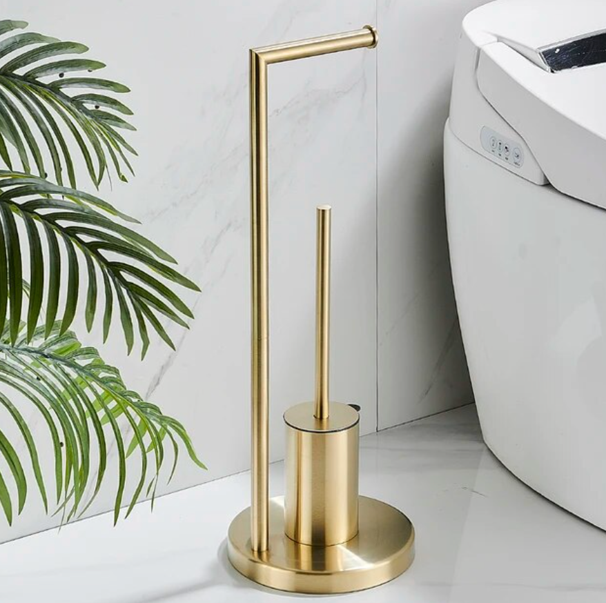 Astra Toilet Paper Holder with Brush Skanto