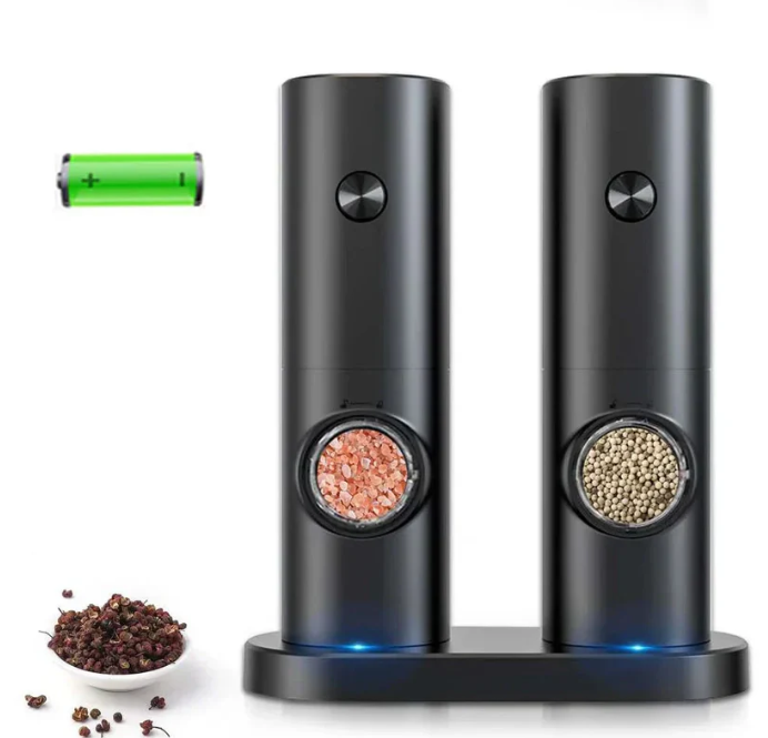 Skanto | GrindPro – Electric Pepper and Salt Grinder with LED