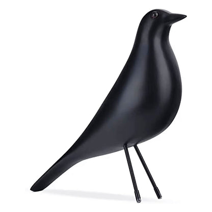 Scandi House Bird – Nordic Decorative Figure in Black or White | Karnz