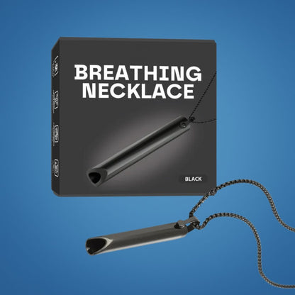 CalmAura | Anxiety Relief Breathing Necklace – Stainless Steel – Stress Reduction – Mindfulness Aid for Adults Bowlift