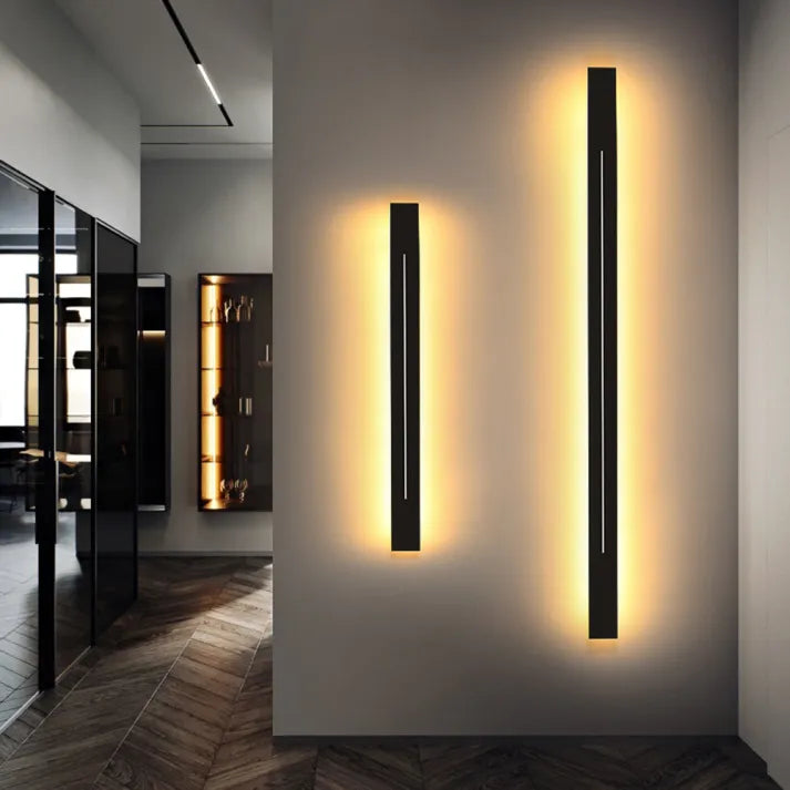 BowLift | LED Wall Light | Modern Vertical Black Indoor Sconce