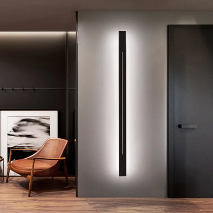 BowLift | LED Wall Light | Modern Vertical Black Indoor Sconce