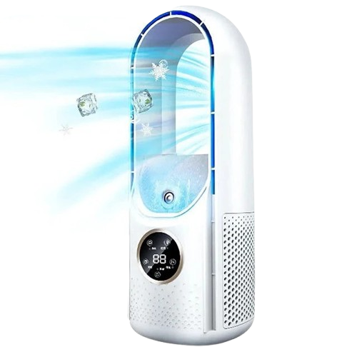 Bladeless, noiseless, portable air conditioner