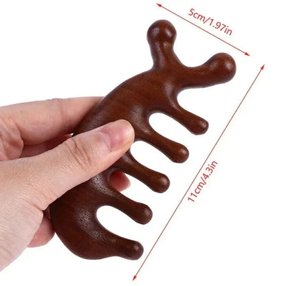 BowLift | Luxury Sandalwood Massage Comb | Antistatic & ideal for hair care & scalp massage