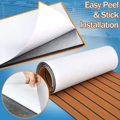 Boot Flooring EVA Teak Flooring Self-Adhesive | Bowlift