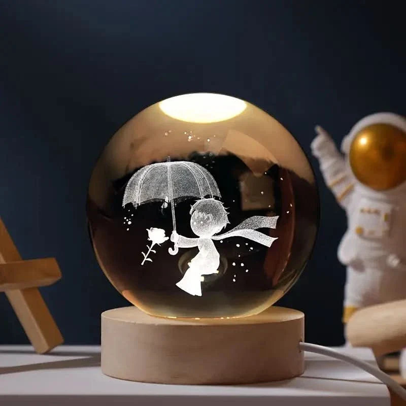 Skanto | Luminous Crystal Ball LED Night Light Decor