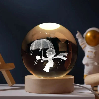 Skanto | Luminous Crystal Ball LED Night Light Decor